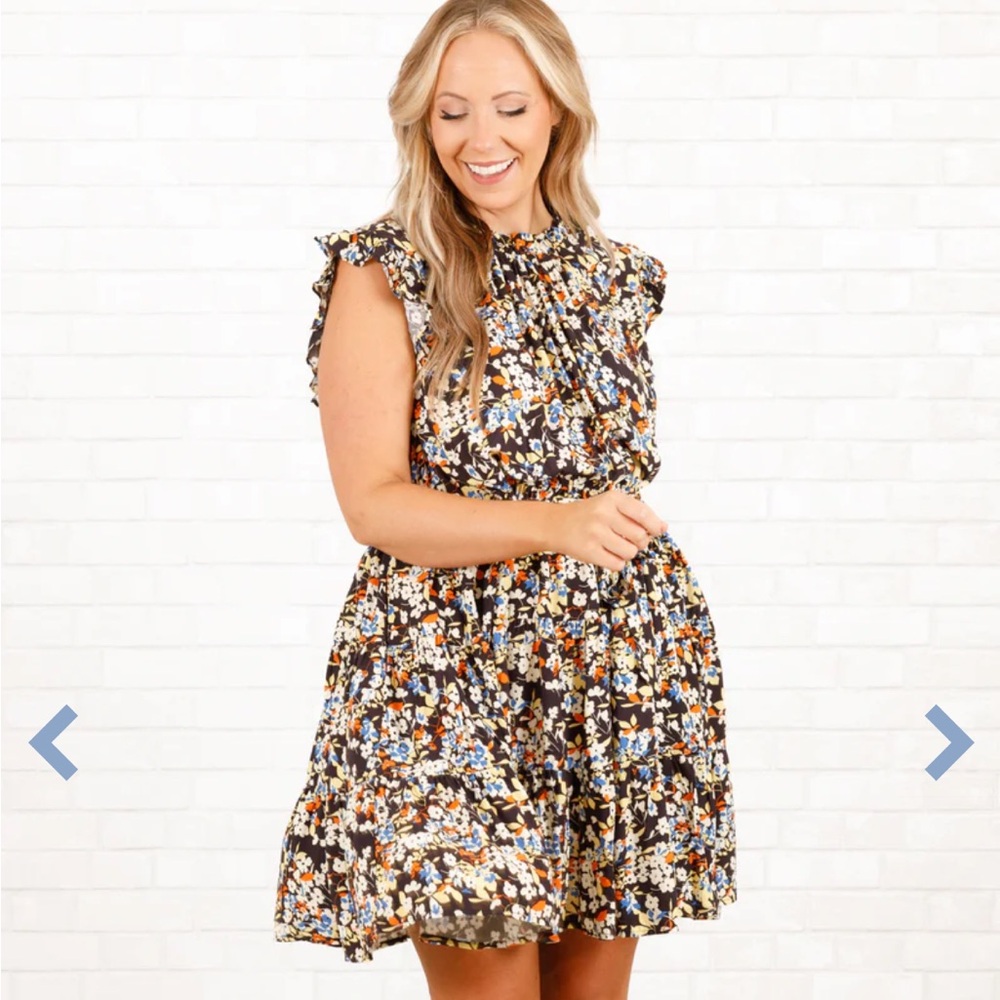 Chic Soul - Today Was Better Dress, Black Flower